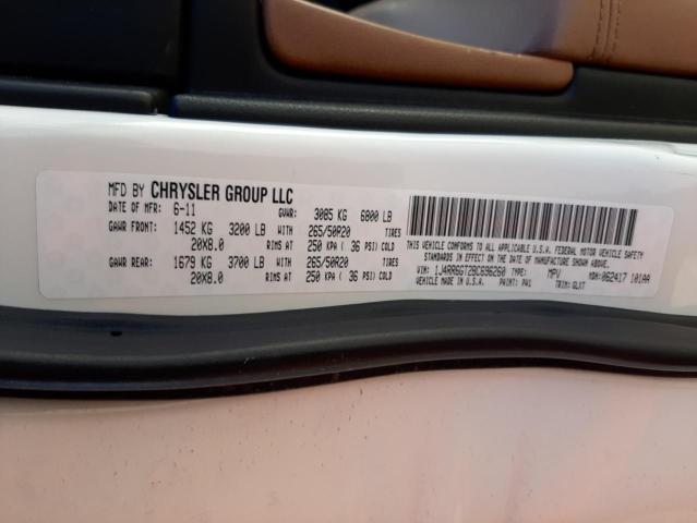 Photo 10 from auction – 2011 JEEP GRAND CHER with VIN 1J4RR6GT2BC696260