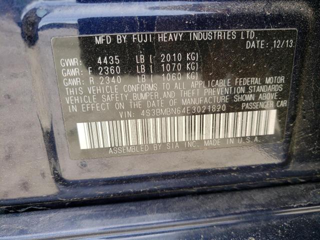 Photo 10 from auction – 2014 SUBARU LEGACY 2.5 with VIN 4S3BMBN64E3021820