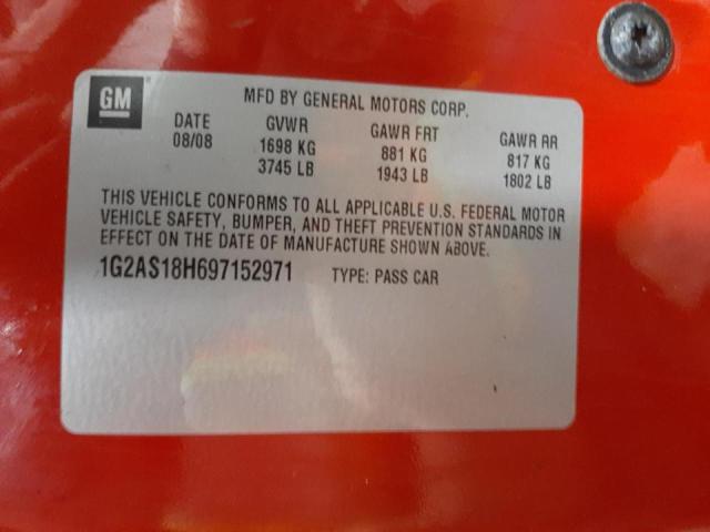 Photo 10 from auction – 2009 PONTIAC G5 with VIN 1G2AS18H697152971
