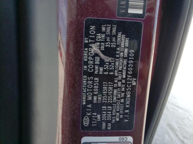 Photo 10 from auction – 2015 KIA SEDONA LX with VIN KNDMB5C12F6039109