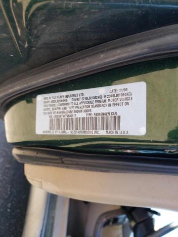 Photo 10 from auction – 2000 SUBARU LEGACY OUT with VIN 4S3BH6754Y6630117
