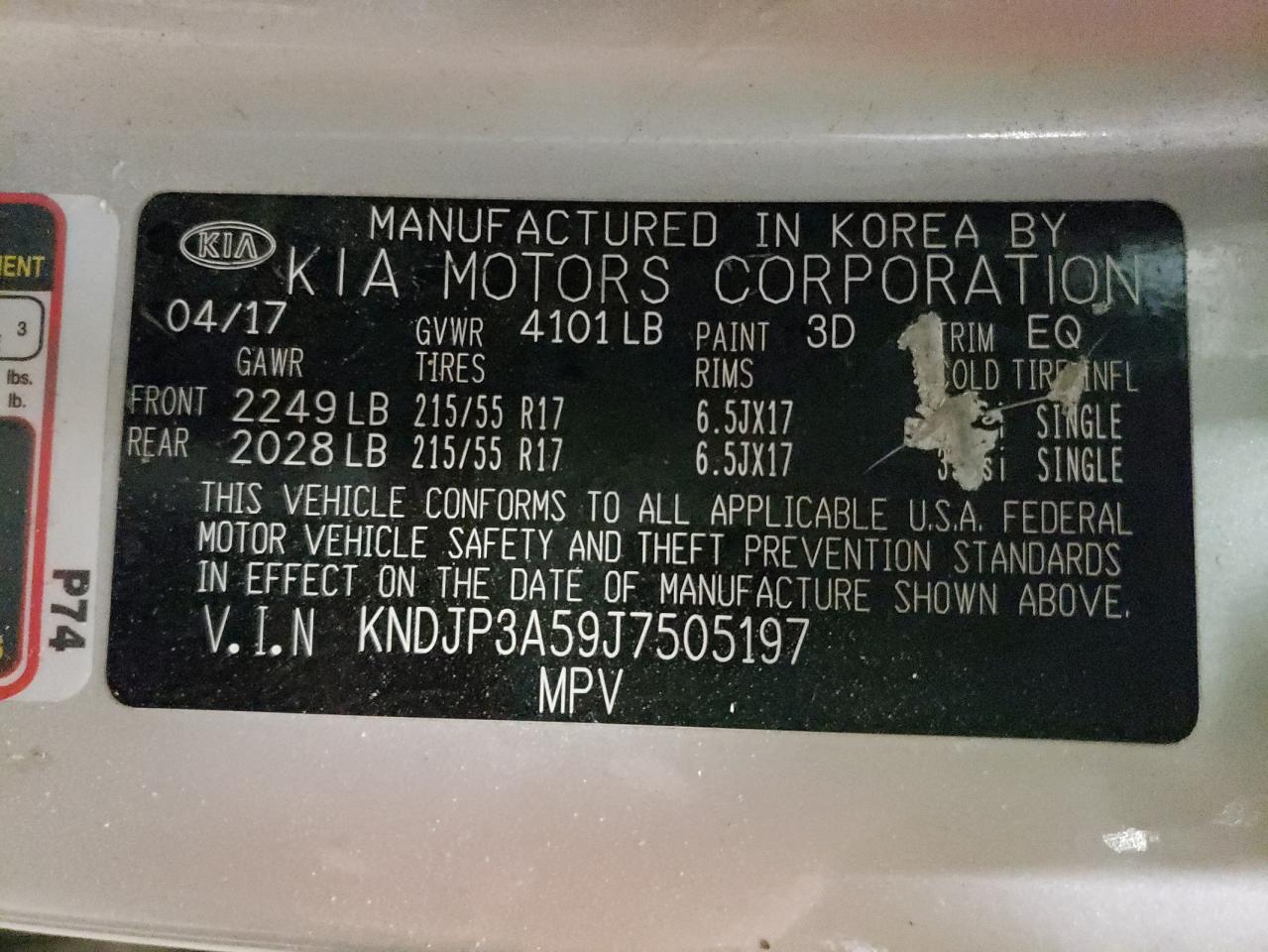 Photo 11 from auction – 2018 KIA SOUL + with VIN KNDJP3A59J7505197