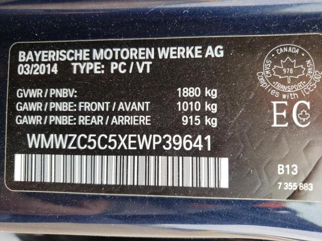 Photo 10 from auction – 2014 MINI COOPER S C with VIN WMWZC5C5XEWP39641