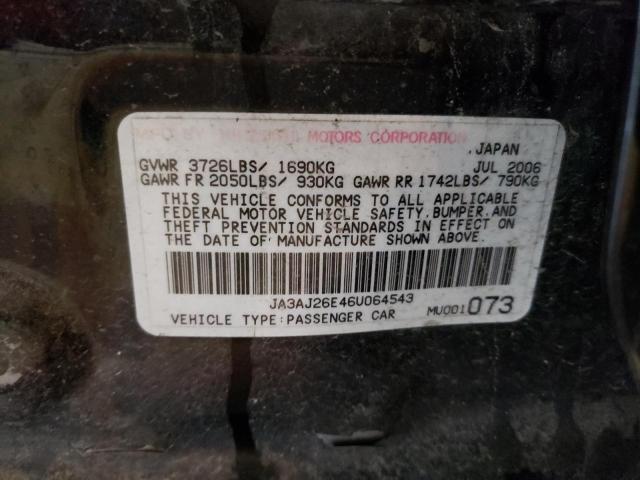 Photo 10 from auction – 2006 MITSUBISHI LANCER ES with VIN JA3AJ26E46U064543