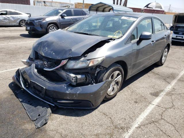 Photo 2 from auction – 2013 HONDA CIVIC LX with VIN 19XFB2F53DE282019
