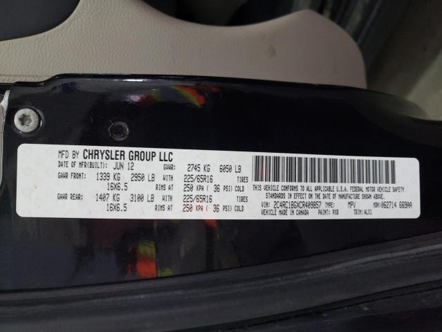 Photo 10 from auction – 2012 CHRYSLER TOWN & COU with VIN 2C4RC1BGXCR409857