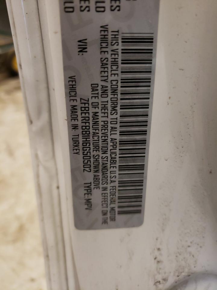 Photo 10 from auction – 2017 RAM PROMASTER with VIN ZFBERFBB1H6G50502