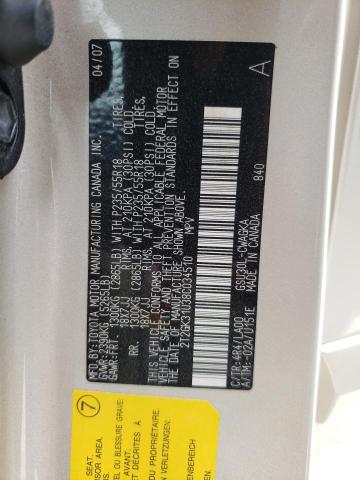 Photo 10 from auction – 2008 LEXUS RX 350 with VIN 2T2GK31U38C034510