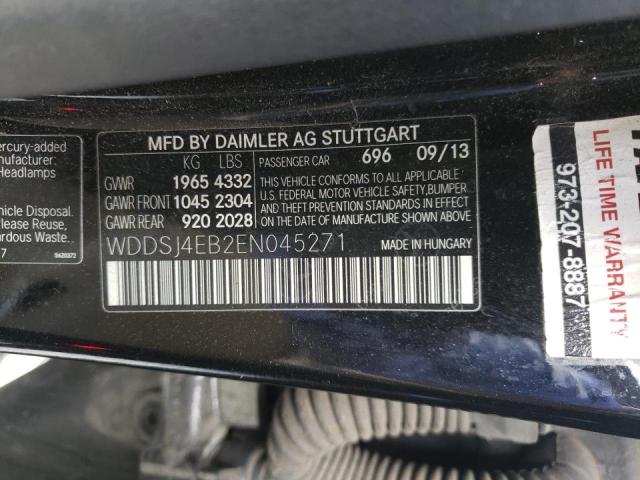 Photo 10 from auction – 2014 MERCEDES-BENZ CLA 250 with VIN WDDSJ4EB2EN045271
