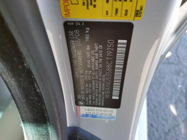 Photo 10 from auction – 2008 BMW 528 I with VIN WBANU53588CT19250