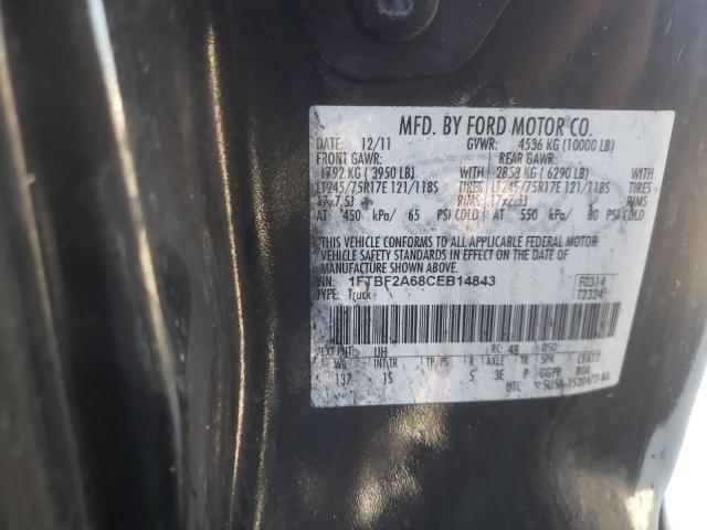 Photo 10 from auction – 2012 FORD F250 SUPER with VIN 1FTBF2A68CEB14843