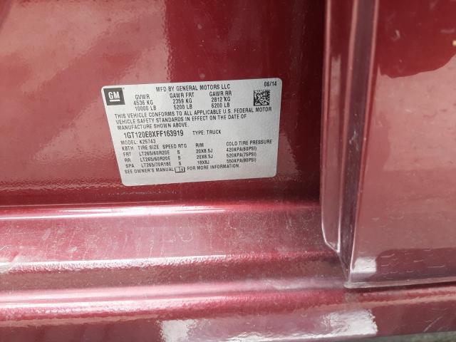 Photo 10 from auction – 2015 GMC SIERRA K25 with VIN 1GT120E8XFF163919