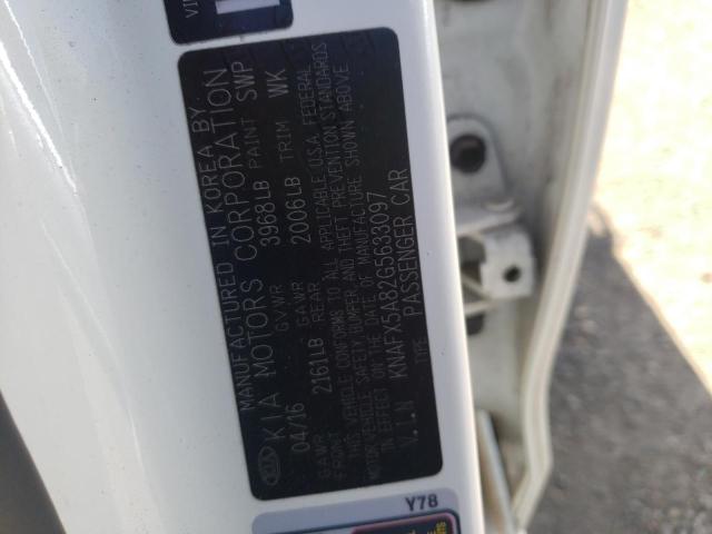 Photo 10 from auction – 2016 KIA FORTE EX with VIN KNAFX5A82G5633097