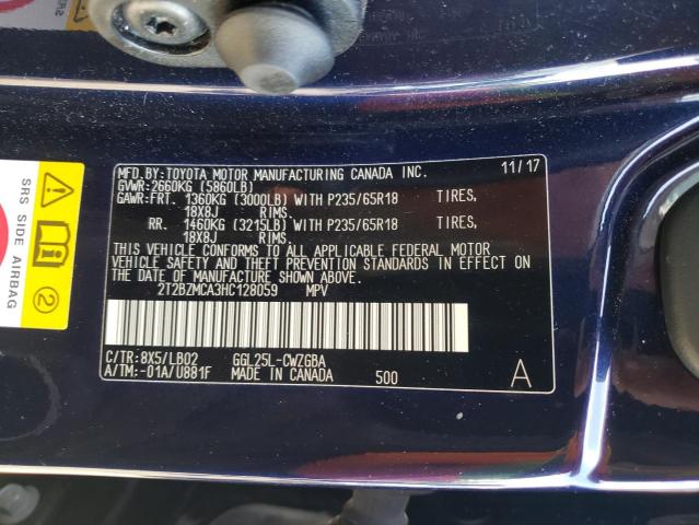 Photo 10 from auction – 2017 LEXUS RX 350 BAS with VIN 2T2BZMCA3HC128059