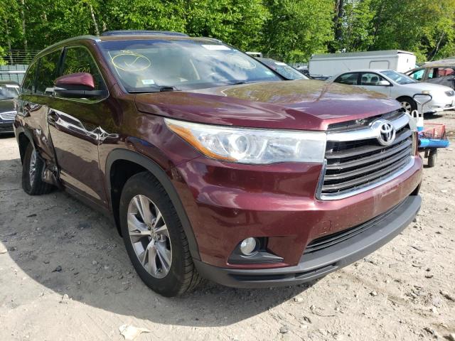 TOYOTA HIGHLANDER 2015 with VIN 5TDJKRFH9FS131546 - Photo from auction