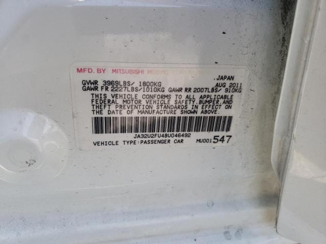 Photo 10 from auction – 2011 MITSUBISHI LANCER ES/ with VIN JA32U2FU4BU046492