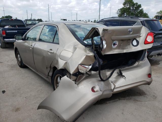 Photo 3 from auction – 2009 TOYOTA COROLLA BA with VIN 2T1BU40E69C116614