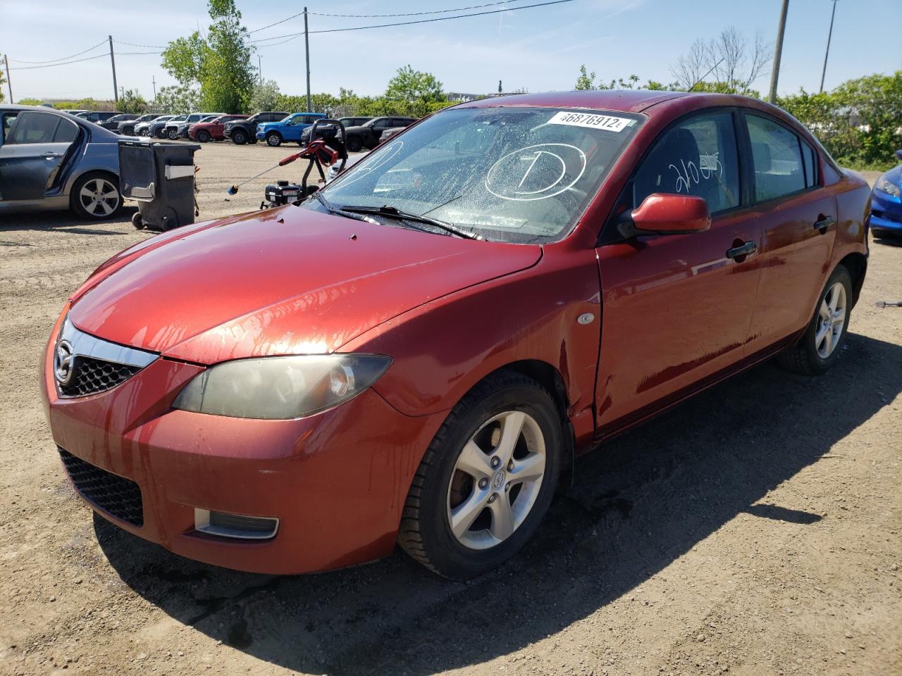Photo 2 from auction – 2008 MAZDA 3 I with VIN JM1BK32F281182117