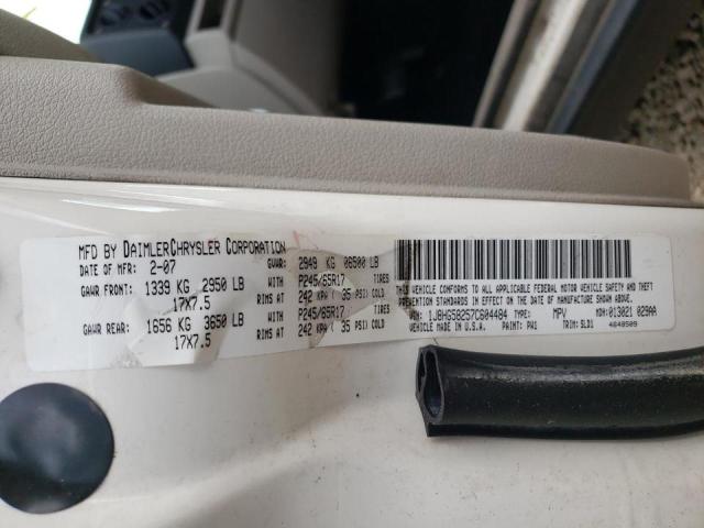 Photo 10 from auction – 2007 JEEP COMMANDER with VIN 1J8HG58257C604484