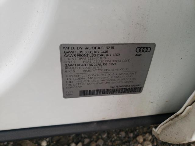 Photo 10 from auction – 2015 AUDI Q5 PREMIUM with VIN WA1LFAFP8FA106893