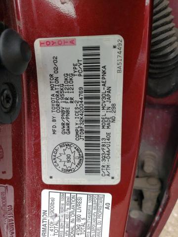 Photo 10 from auction – 2002 TOYOTA CAMRY LE with VIN JTDBF32K420044769
