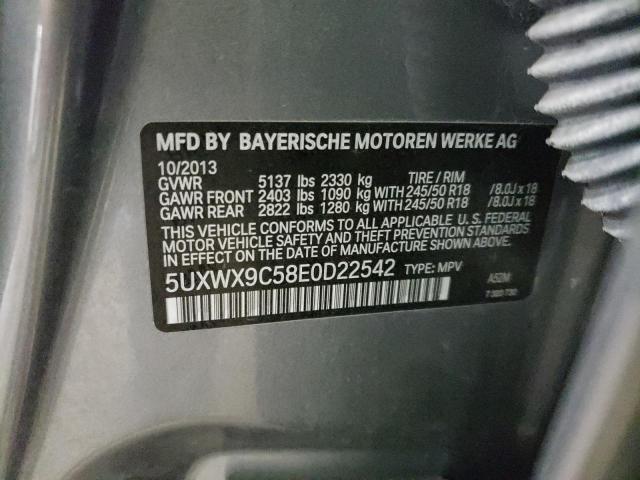 Photo 10 from auction – 2014 BMW X3 XDRIVE2 with VIN 5UXWX9C58E0D22542
