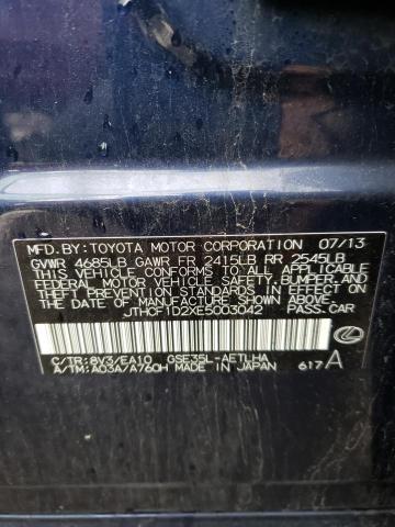 Photo 10 from auction – 2014 LEXUS IS 250 with VIN JTHCF1D2XE5003042