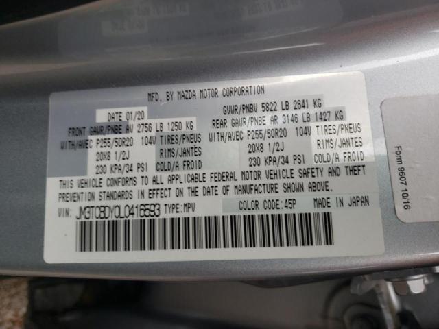 Photo 10 from auction – 2020 MAZDA CX-9 GRAND with VIN JM3TCBDY0L0416593