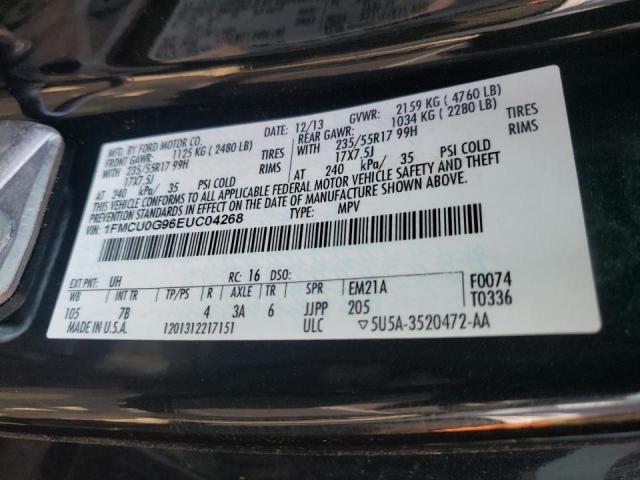 Photo 10 from auction – 2014 FORD ESCAPE SE with VIN 1FMCU0G96EUC04268