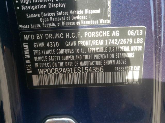Photo 10 from auction – 2014 PORSCHE 911 CARRER with VIN WP0CB2A91ES154356