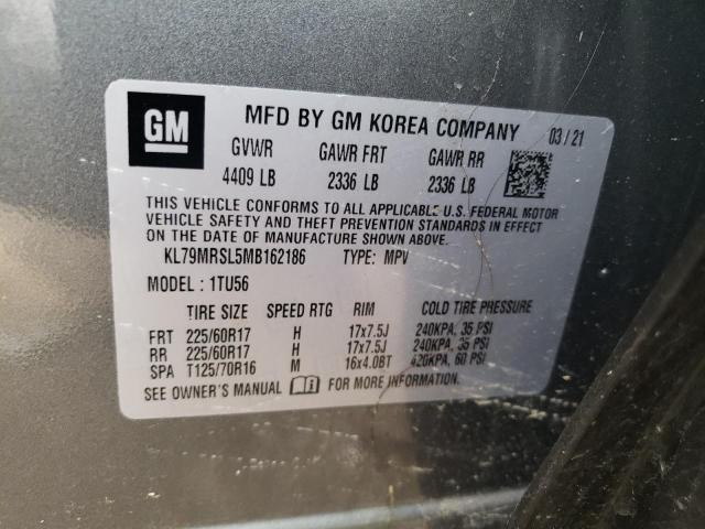 Photo 10 from auction – 2021 CHEVROLET TRAILBLAZE with VIN KL79MRSL5MB162186