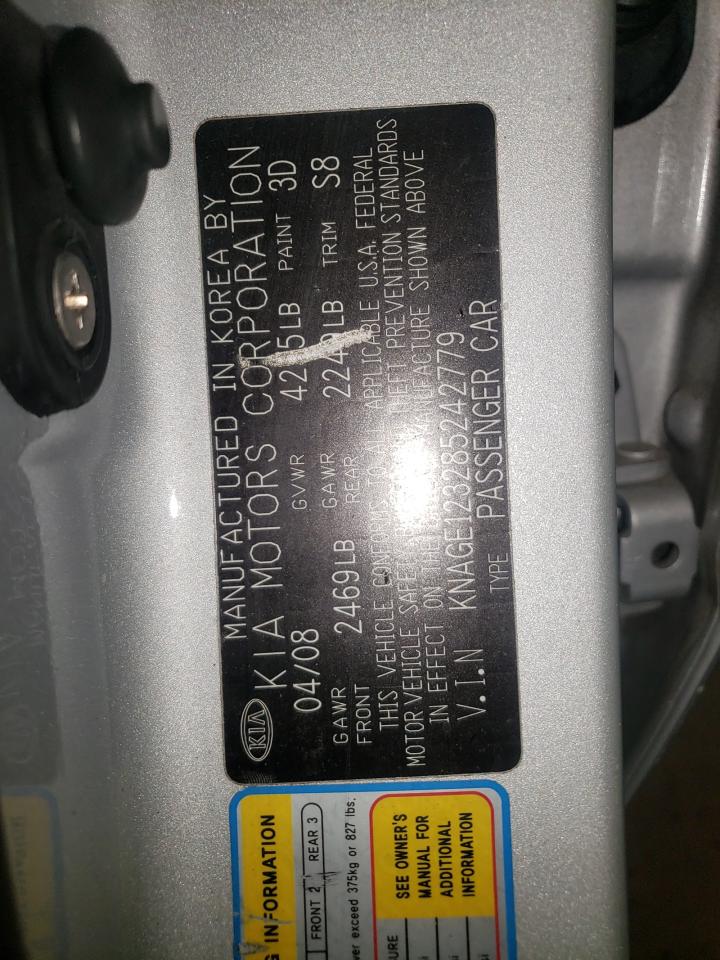 Photo 10 from auction – 2008 KIA OPTIMA LX with VIN KNAGE123285242779