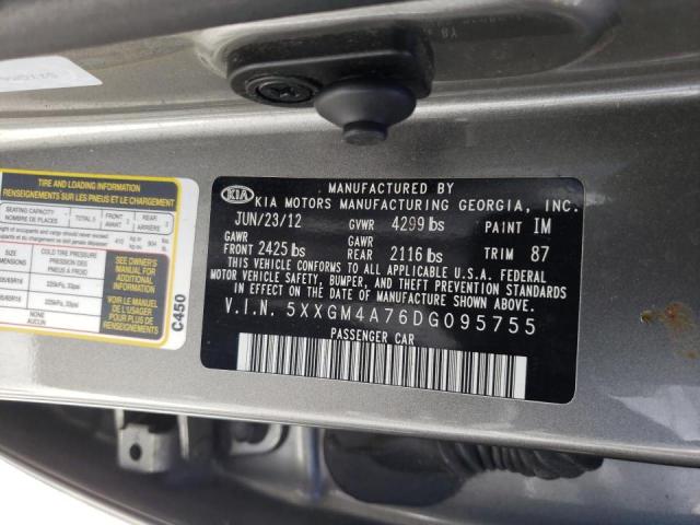 Photo 10 from auction – 2013 KIA OPTIMA LX with VIN 5XXGM4A76DG095755