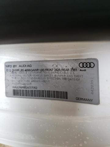 Photo 10 from auction – 2013 AUDI A5 PREMIUM with VIN WAULFAFR9DA037052