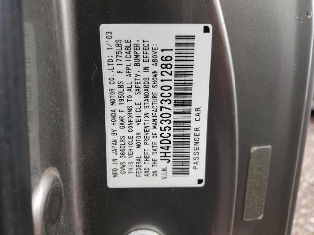 Photo 10 from auction – 2003 ACURA RSX TYPE-S with VIN JH4DC53073C012861