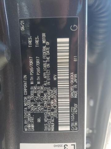 Photo 10 from auction – 2021 TOYOTA 4RUNNER SR with VIN JTERU5JR5M5953801