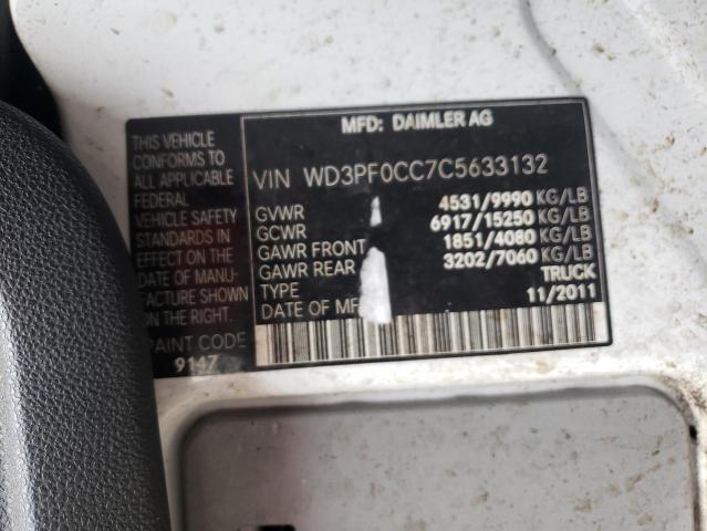 Photo 10 from auction – 2012 MERCEDES-BENZ SPRINTER 3 with VIN WD3PF0CC7C5633132