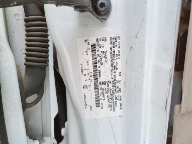 Photo 10 from auction – 2012 FORD FOCUS SE with VIN 1FAHP3F21CL136400