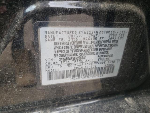 Photo 10 from auction – 2014 NISSAN SENTRA S with VIN 3N1AB7AP9EY289818