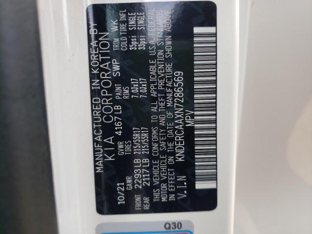 Photo 10 from auction – 2022 KIA SELTOS EX with VIN KNDERCAAXN7286569