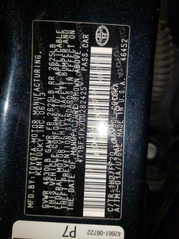 Photo 10 from auction – 2013 TOYOTA CAMRY L with VIN 4T1BF1FK3DU282425