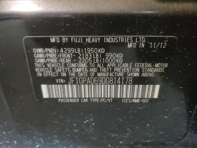 Photo 10 from auction – 2013 SUBARU IMPREZA PR with VIN JF1GPAD69DG814178