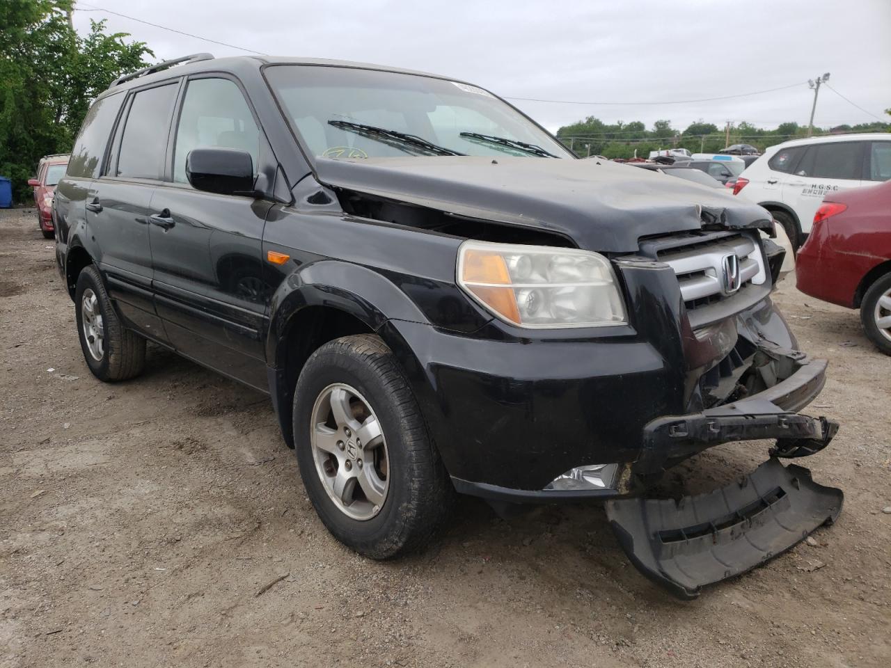 HONDA PILOT EXL 2007 with VIN 2HKYF18757H523018 - Photo from auction