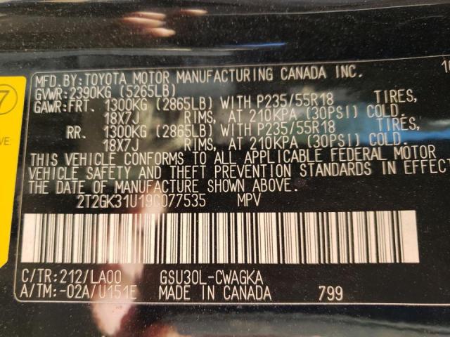 Photo 10 from auction – 2009 LEXUS RX 350 with VIN 2T2GK31U19C077535