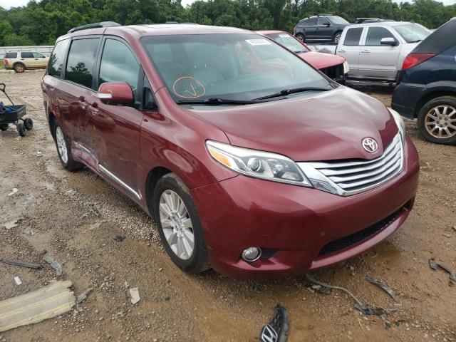 TOYOTA SIENNA XLE 2015 with VIN 5TDDK3DC0FS101367 - Photo from auction
