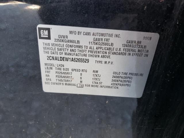 Photo 10 from auction – 2010 CHEVROLET EQUINOX LT with VIN 2CNALDEW1A6265529