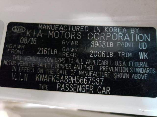 Photo 10 from auction – 2017 KIA FORTE LX with VIN KNAFK5A89H5667537