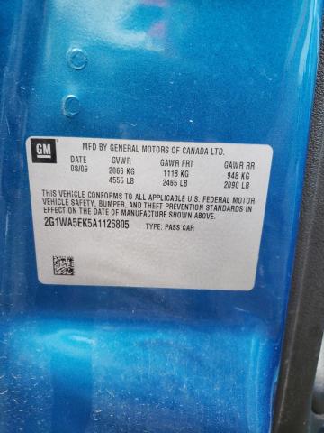 Photo 10 from auction – 2010 CHEVROLET IMPALA with VIN 2G1WA5EK5A1126805