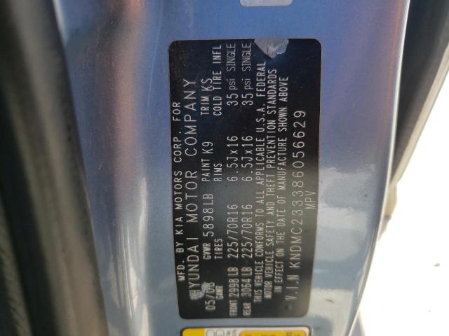 Photo 10 from auction – 2008 HYUNDAI ENTOURAGE with VIN KNDMC233386056629
