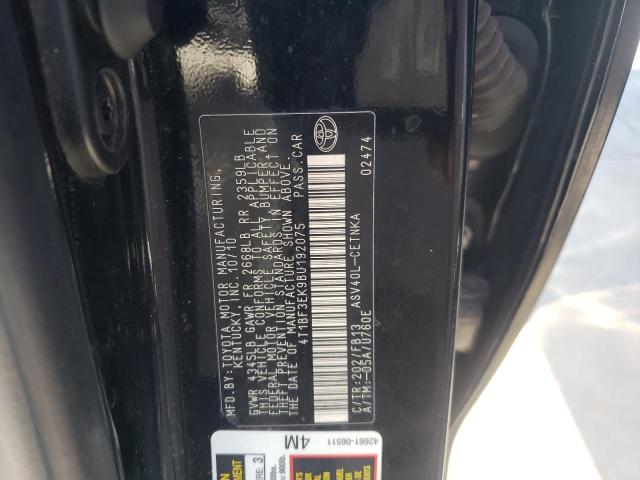 Photo 10 from auction – 2011 TOYOTA CAMRY BASE with VIN 4T1BF3EK9BU192075